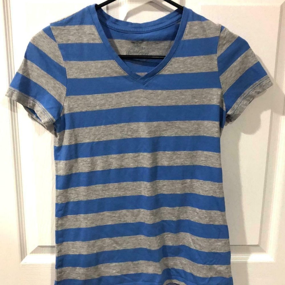 Faded Glory Womens S Striped Cotton T-Shirt